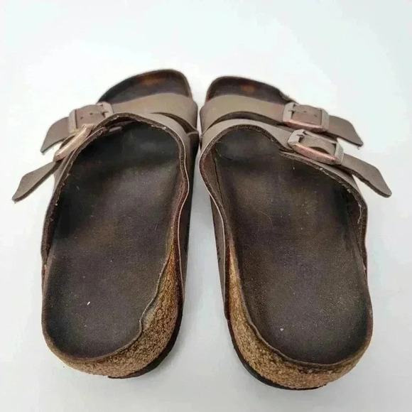 Birkenstock Mayari Birko-Flor Tobacco Brown Cognac Sandals - Picture 9 of 11